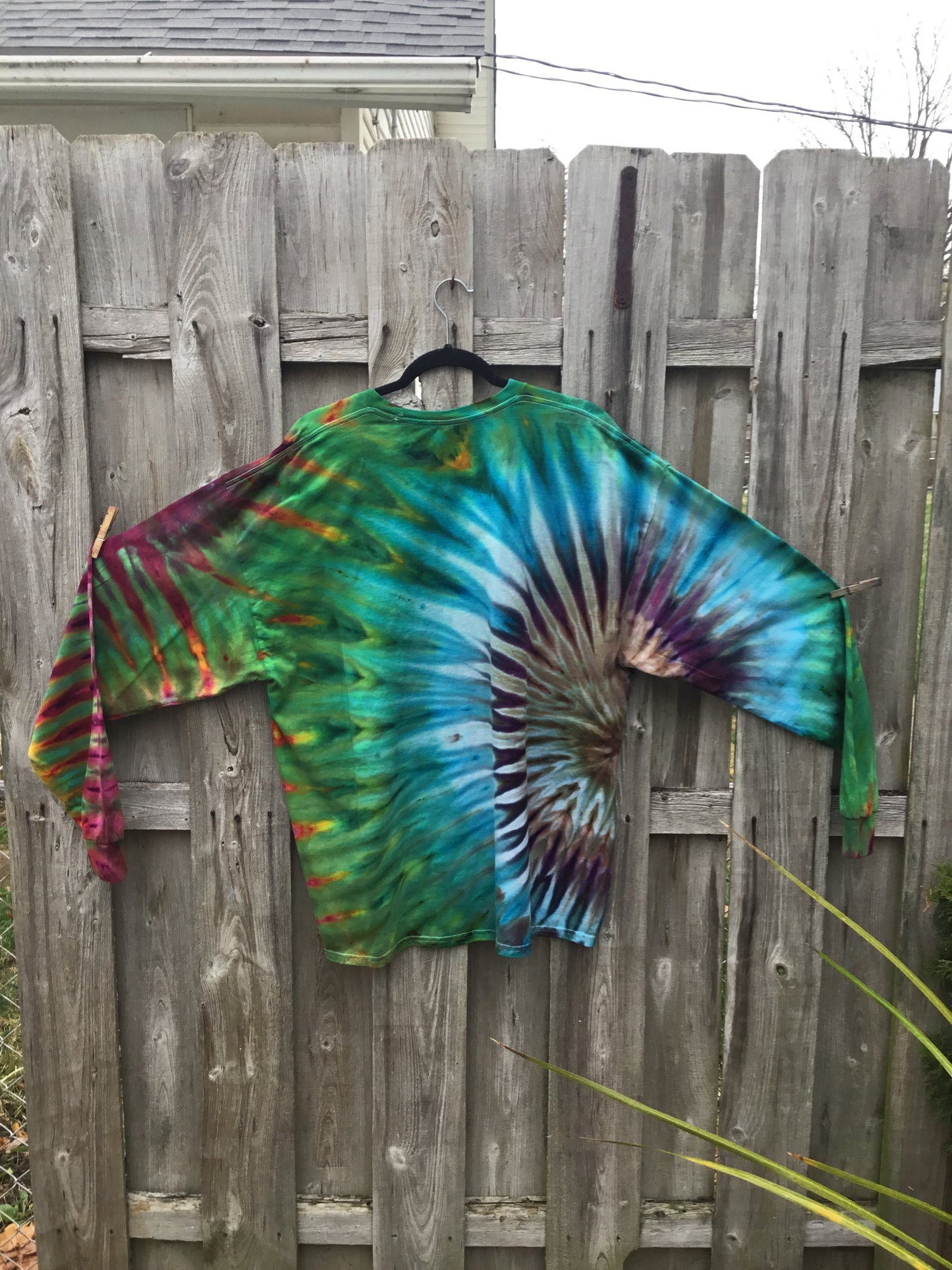 Ice dye long sleeve 2XL $50