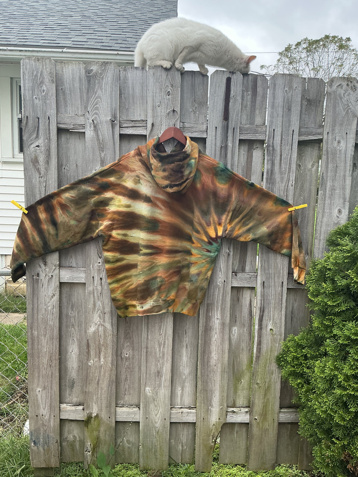XL heavyweight hoodie, $75