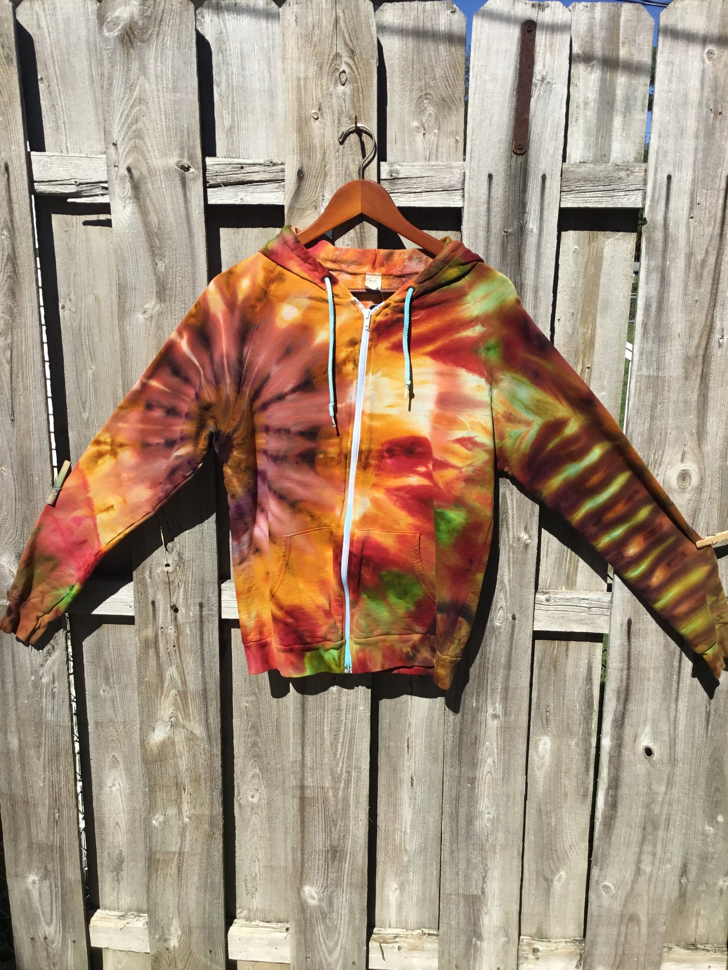 Medium zip up hoodie $75