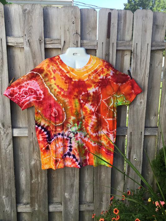 3XL ice dye softstyle tee $35
