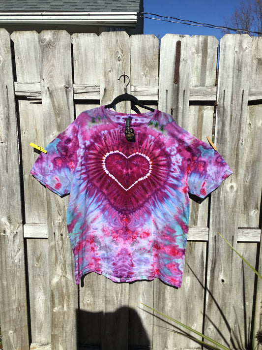 Ice dye softstyle tee 2XL $35