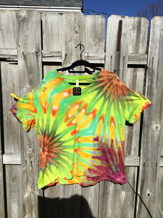 Ice dye softstyle tee $35 v-neck 2XL