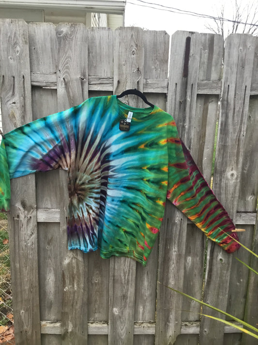 Ice dye long sleeve 2XL $50