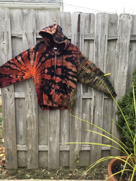 Heavyweight reverse dye hoodie 2XL $75