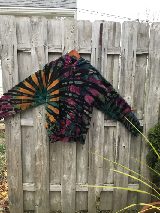 Reverse ice dye heavyweight hoodie XL $75