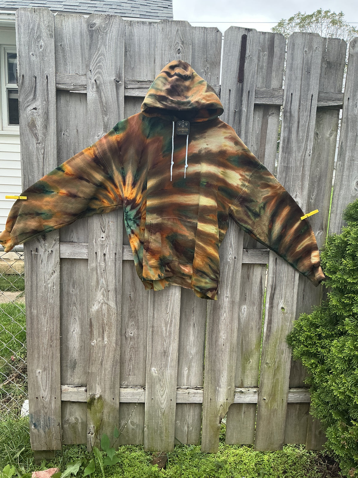 XL heavyweight hoodie, $75